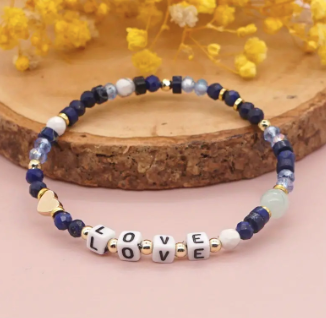 BEADED MANTRA BRACELET