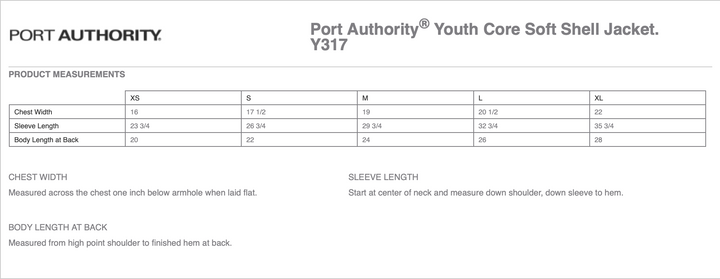 CAPALL GLEN PORT AUTHORITY YOUTH SOFT SHELL JACKET
