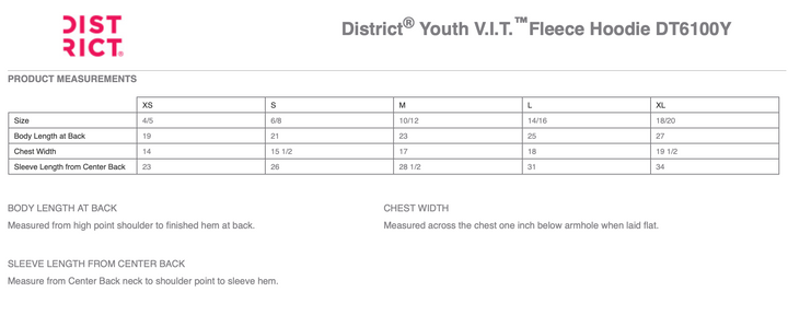 GLORY DAYS EQUESTRIAN DISTRICT VIT YOUTH HOODIE