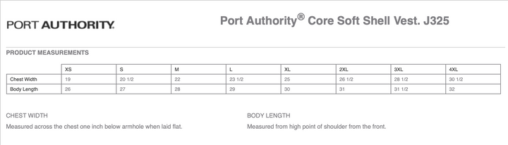 MAGNOLIA RIDGE MEN'S PORT AUTHORITY SOFTSHELL VEST