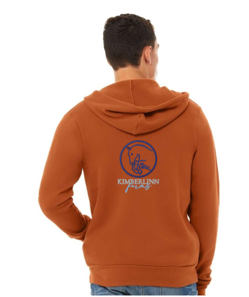KIMBERLINN FARMS BELLA + CANVAS UNISEX FULL ZIP HOODIE