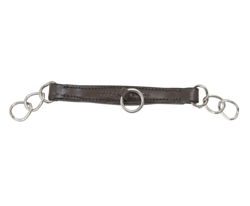 LEATHER CURB CHAIN