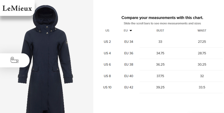 CAPALL GLEN LEMIEUX WOMENS LONG RAIN COAT