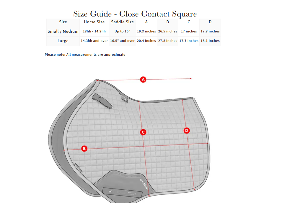 WOODSIDE STABLES LEMIEUX COTTON SADDLE PAD