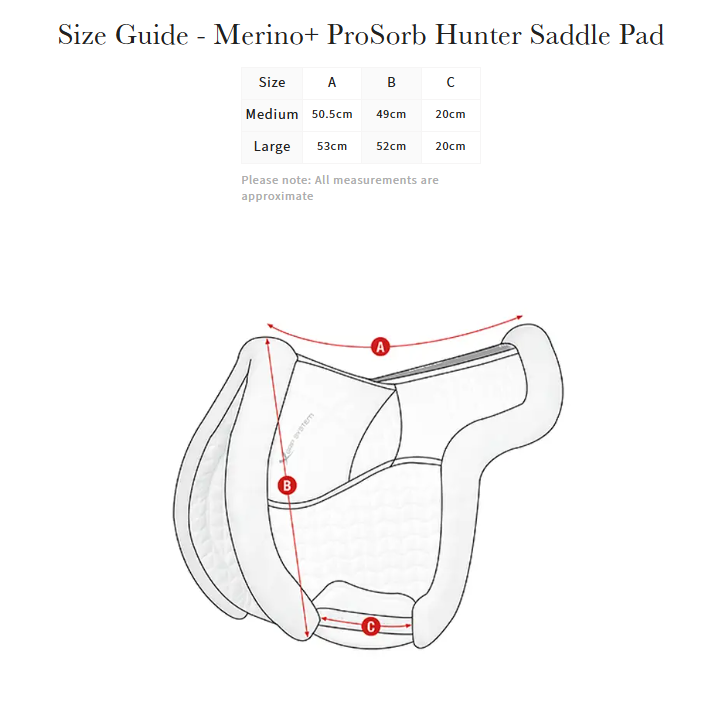 LeMieux Merino+ Hunter Pro Saddle Pad