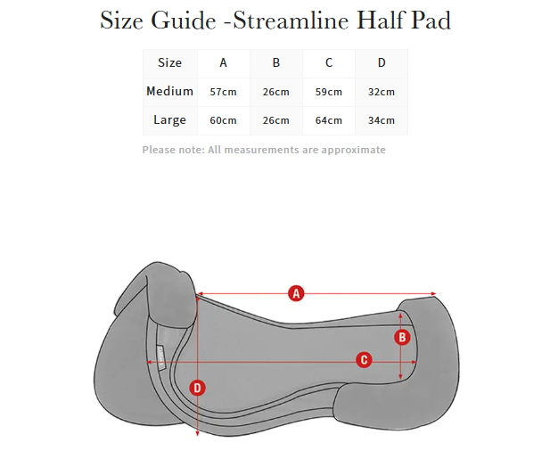 LeMieux Streamline Half Pad