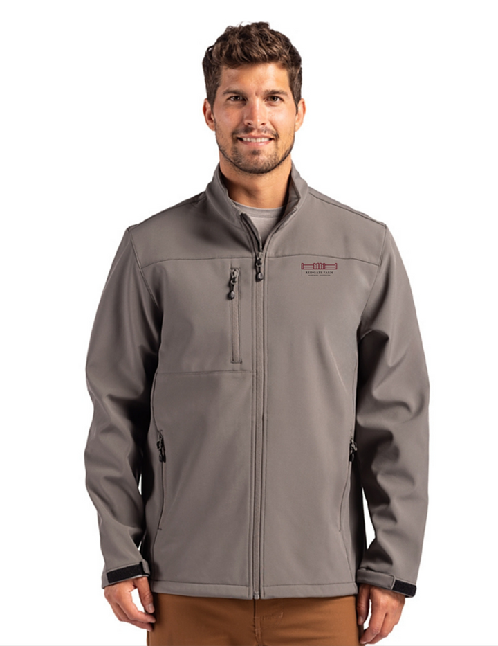 RED GATE FARM CUTTER & BUCK MENS' WATERPROOF JACKET