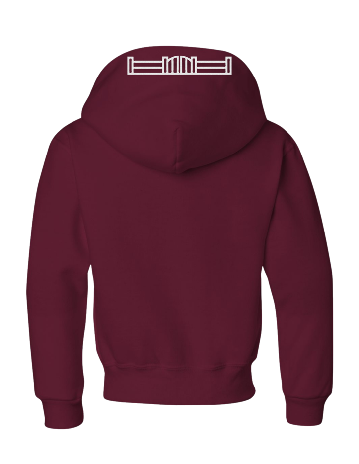 RED GATE FARM JERZEES YOUTH HOODED SWEATSHIRT