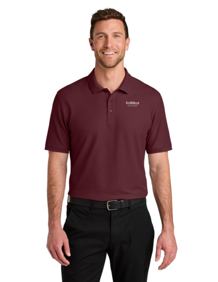 RED GATE FARM  PORT AUTHORITY MENS POLO