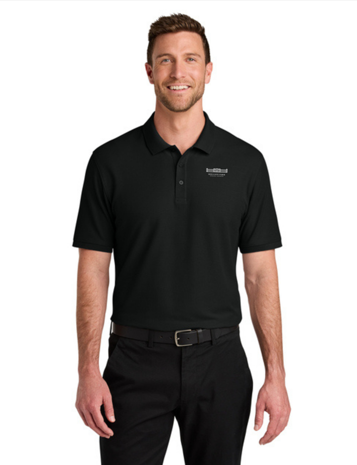 RED GATE FARM  PORT AUTHORITY MENS POLO
