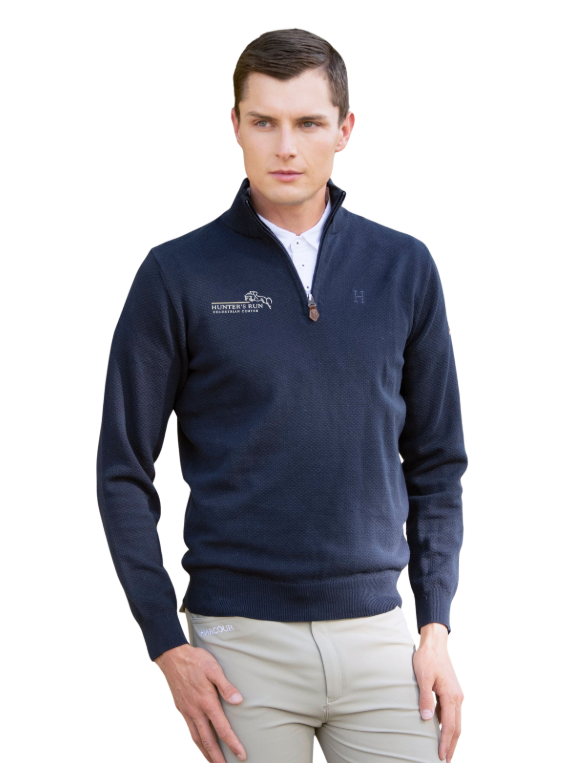 HUNTER'S RUN SPRING HARCOUR UNISEX 1/4 ZIP SWEATER