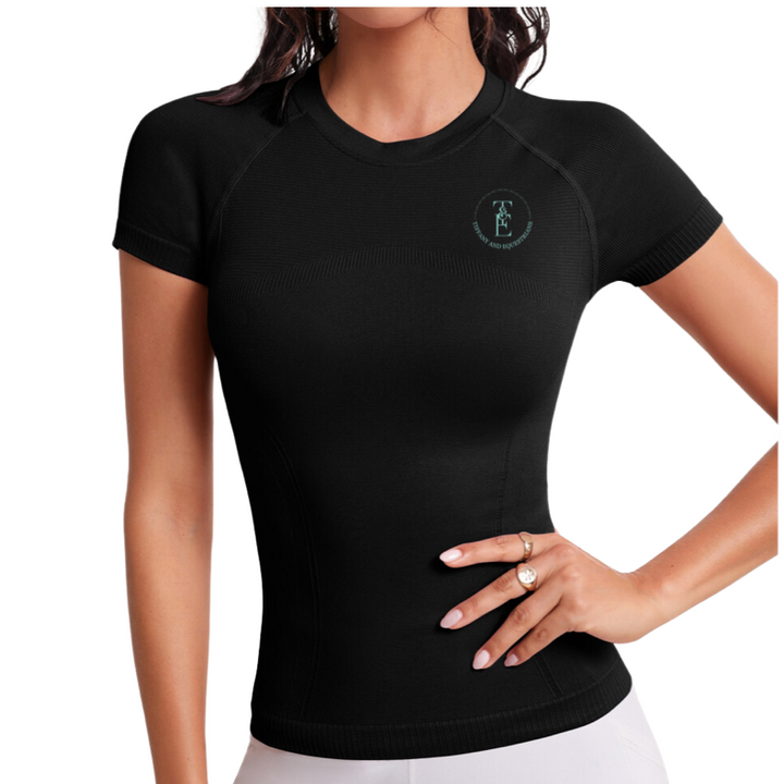 TIFFANY & EQUESTRIANS SEAMLESS HORSEPLAY SHORT SLEEVE SHIRT