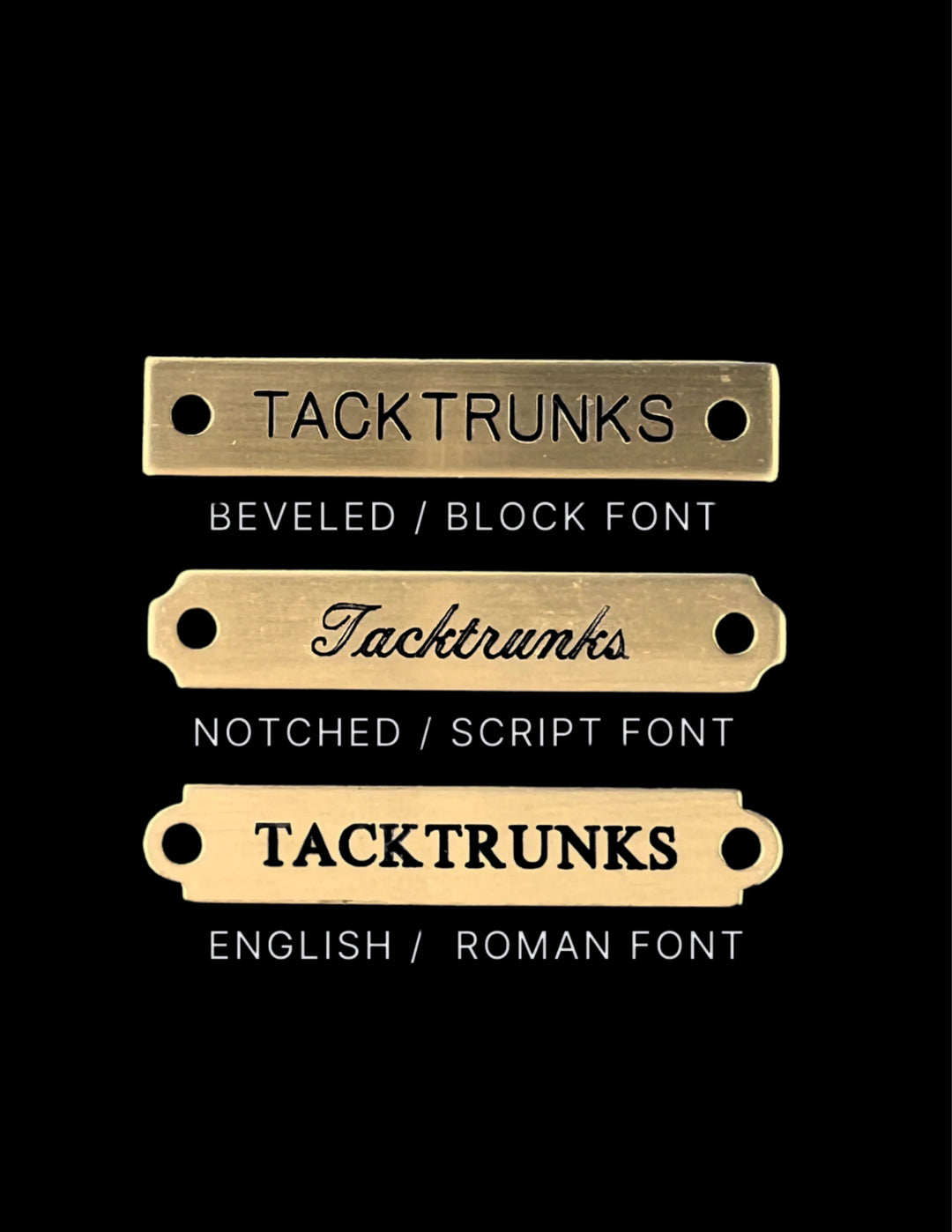 BRASS 2X8 STALL PLATE - ONE LINE