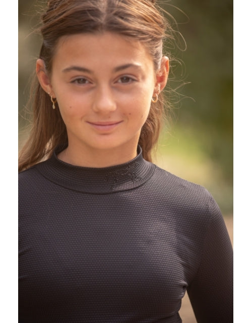 Penelope Kids Eden Tutty Long Sleeve Mock Neck Shirt