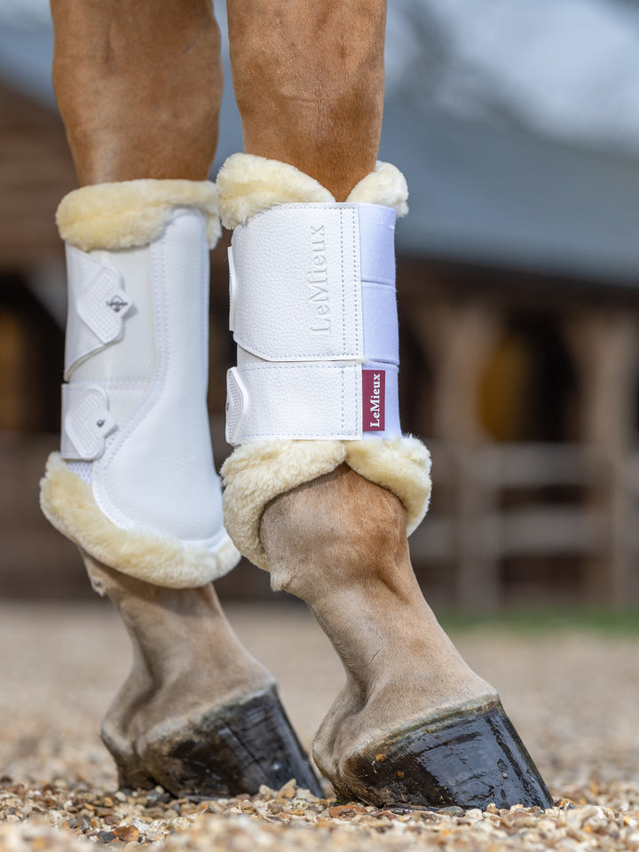 LeMieux Fleece Edged Mesh Brushing Boot