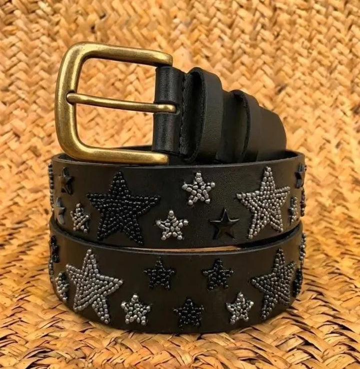 Handmade Maasai Beaded Leather Belt