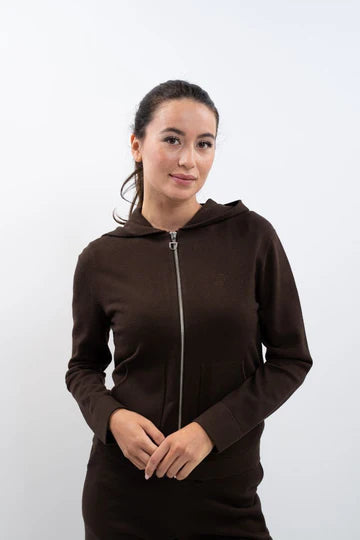 Harcour Amelie Zip Knitted Sweatshirt