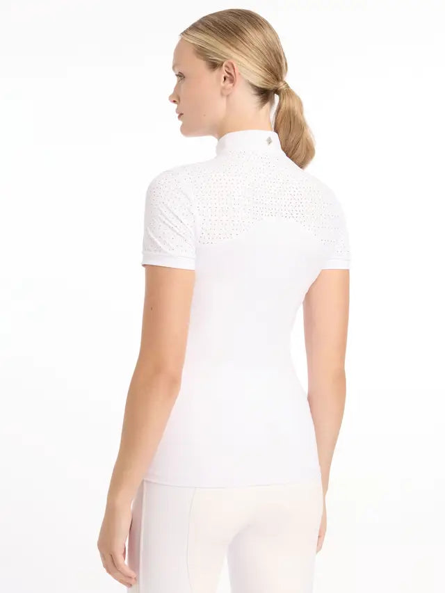 LeMieux Olivia Short Sleeve Show Shirt White