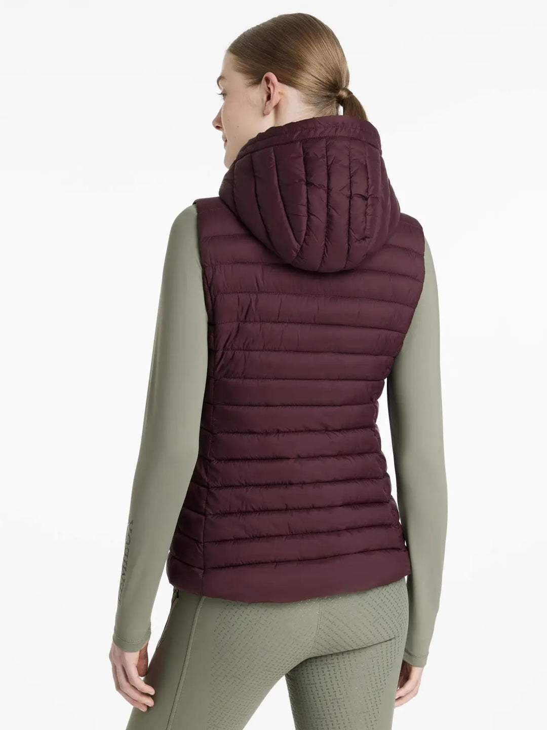 LeMieux Rose Hooded Puffer Gilet