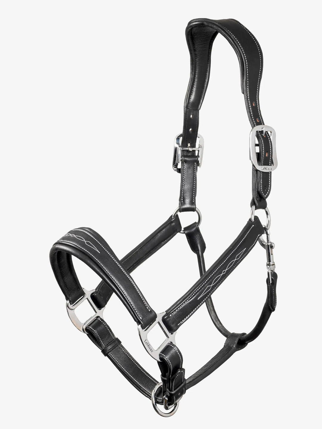LeMieux Stitched Leather Halter Black