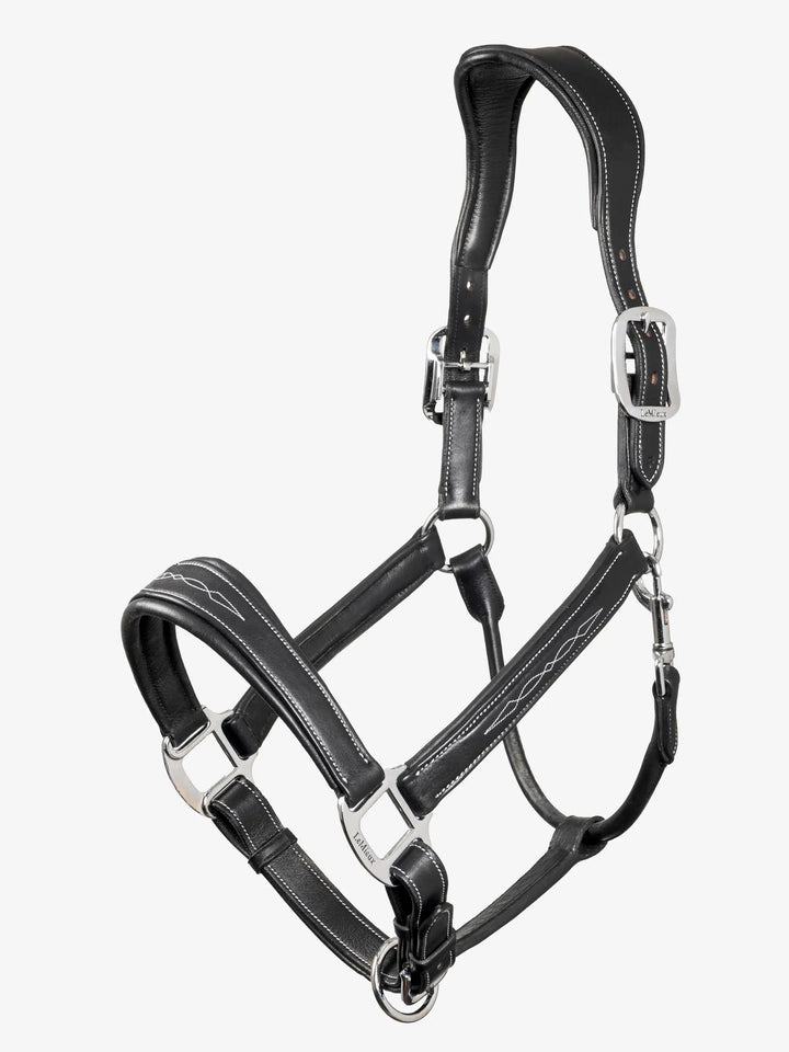 LeMieux Stitched Leather Halter Black