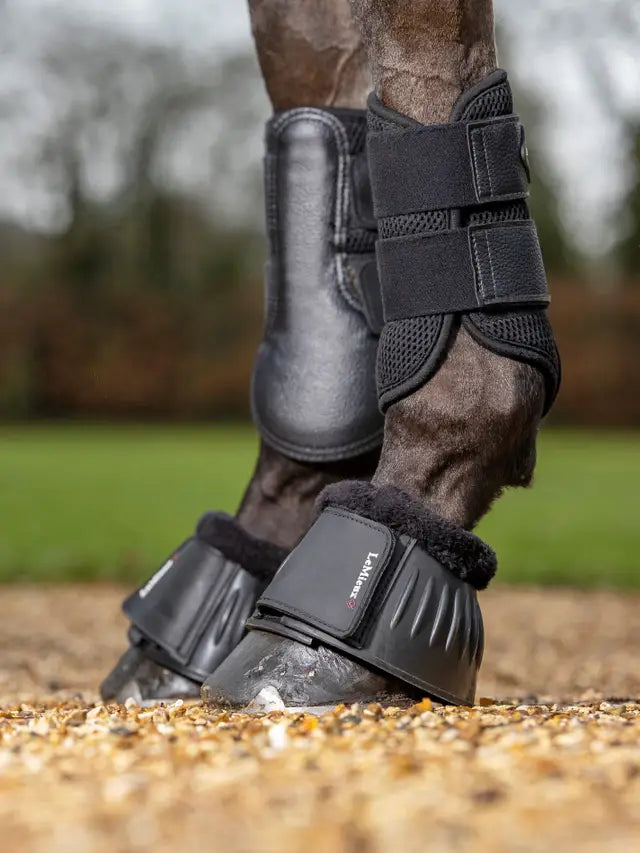 LeMieux Rubber Bell Boots with Fleece