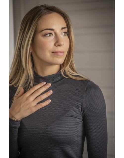 Penelope Tutty Long Sleeve Mock Neck Shirt