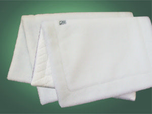 SQUARE FLEECE/COTTON QUILT PAD W/ GIRTH LOOPS - 24X36