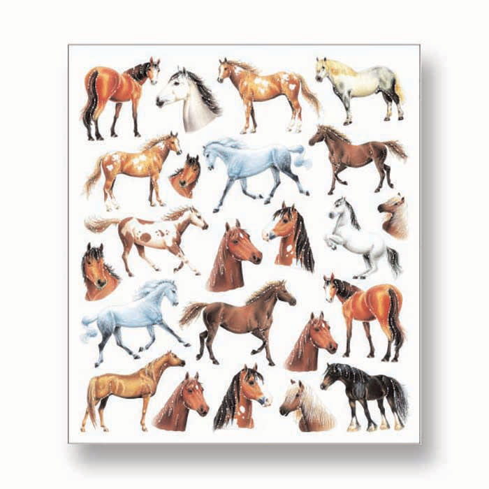 HORSES AND HORSE HEADS STICKERS