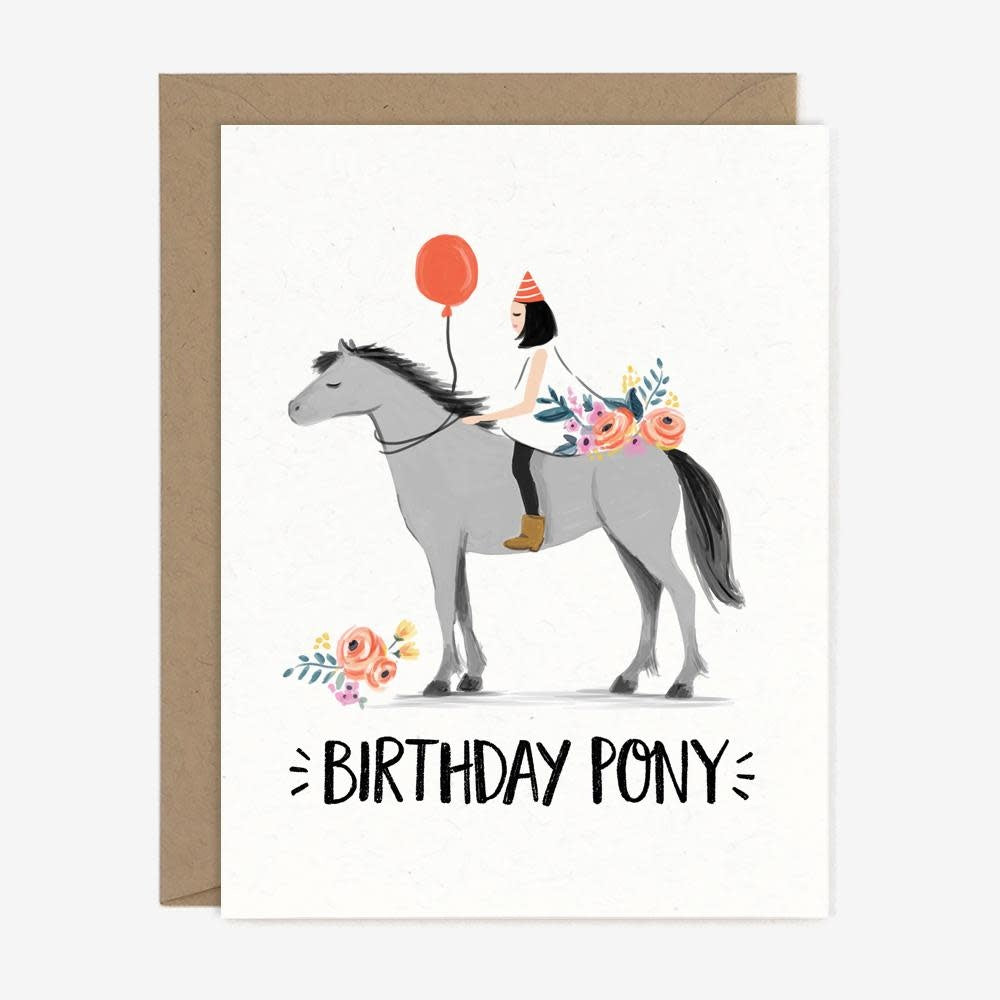 BIRTHDAY PONY CARD