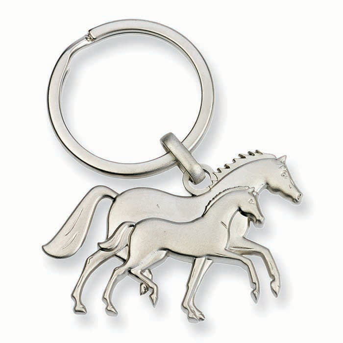 MARE AND FOAL 3D KEYCHAIN