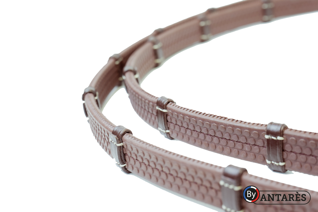 SIGNATURE BY ANTARES RUBBER REINS WITH STOPS